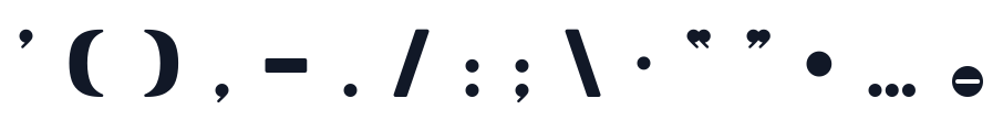 AMDAL 字形样张