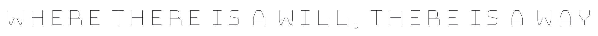 BungeeHairline-Regular 字形样张