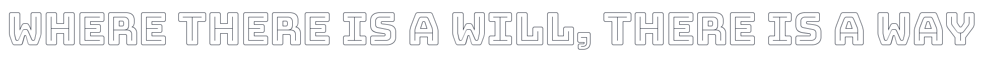 BungeeOutline-Regular 字形样张