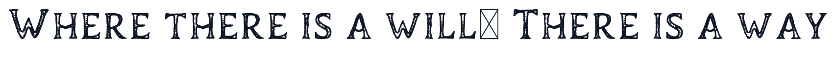 Duskey Font 字形样张