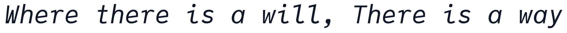 JuliaMono-RegularItalic 字形样张