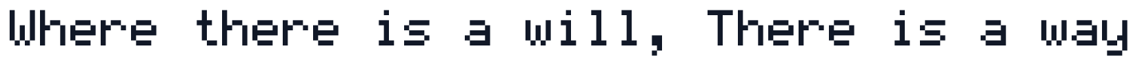 PoxiaoPixel 字形样张