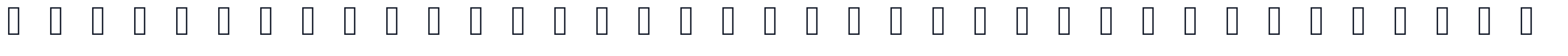 RiBenHuaYuanMingChaoTi 字形样张